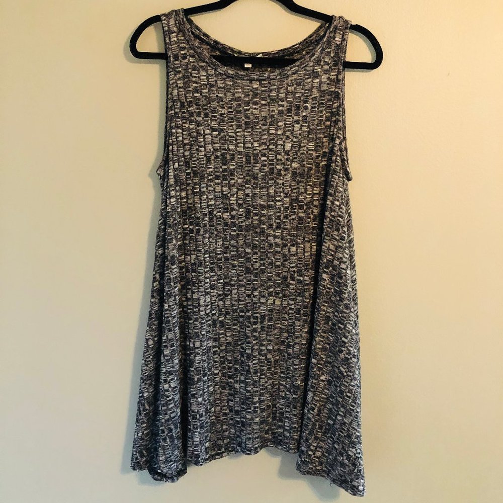 Umgee Sleeveless Dress in Charcoal L